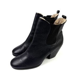 Rachel Comey Nassau Ankle Boots 9 Black‎  Leather Lined Chelsea Bootie Womens